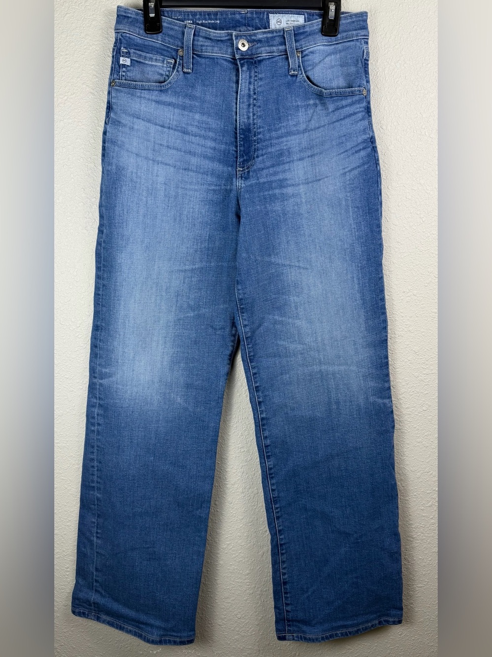 AG Adriano Goldschmied Kora High Rise Wide Leg Jeans Womens 29 Medium Wash